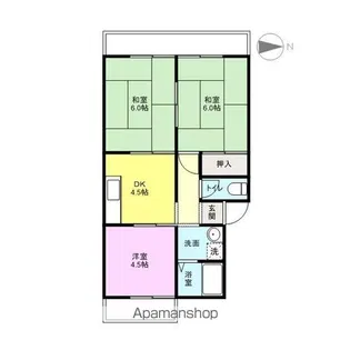 ヴィラオカムラ【204号室】の間取り