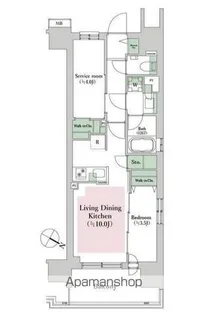 エクセレントシティ西横濱駅前【7階】の間取り