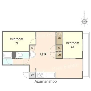 リアライズ自由ヶ丘【104号室】の間取り