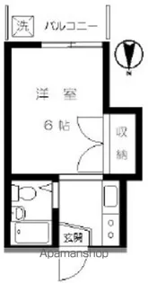 ハイムこみやま【202号室】の間取り