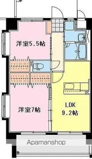 CONFORTO GRANDE【201号室】の間取り