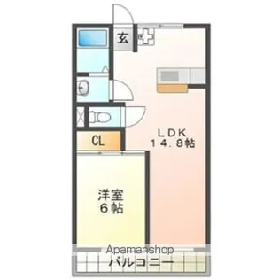 ルビーハイツ大森Ⅱ【3階】の間取り