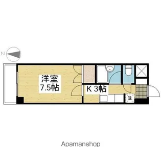 ベルメゾン久万ノ台【407.号室】の間取り