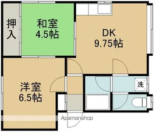 トミーハイツB【10号室】の間取り