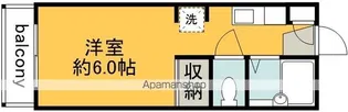 ベルメゾンカスヤ【106号室】の間取り