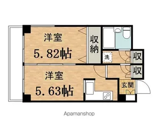 グランデュール峯【3階】の間取り