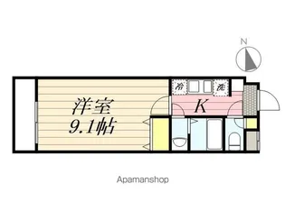 BELLE AUBE大久保【1階】の間取り