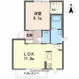 シャーメゾンTARO【2階】の間取り