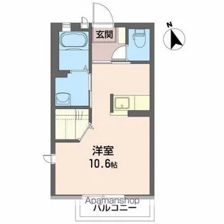 エミネンス若葉【202号室】の間取り