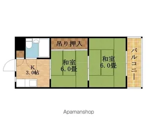 大日パレス【3階】の間取り