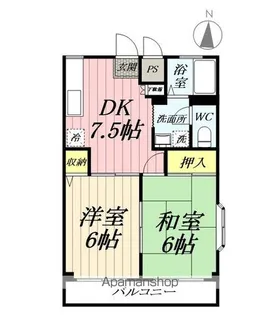 オークラビル【203号室】の間取り