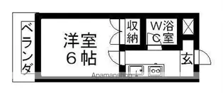 パレス京町Ⅱ【3階】の間取り