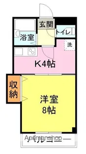 ラフィネ一の宮【5階】の間取り
