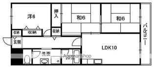 グレース山城【303号室】の間取り