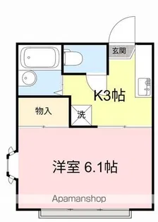 メイプル荒巻A【206号室】の間取り