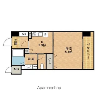 T&N RESIDENCE【103号室】の間取り