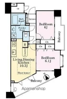 ラング・マンション立川【2階】の間取り