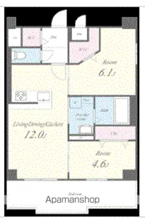 PISCES東比恵【7階】の間取り