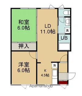藤マンション【203号室】の間取り