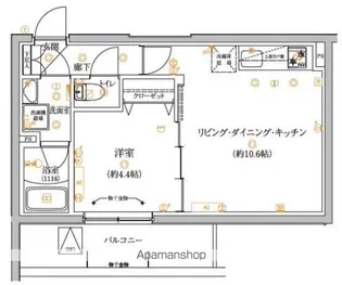 VERXEED STAIR HIGASHIJUJOEKIMAE【3階】の間取り