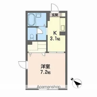 ケイアンドエイチ【1階】の間取り