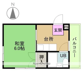 マンションR6【402号室】の間取り