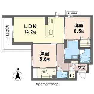 メゾンエディアン新金岡【3階】の間取り