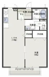 ルイポルト【D102号室】の間取り
