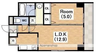 サンセリテ至誠会松崎町【5階】の間取り