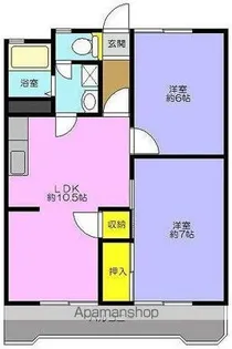 グランドール小作【1階】の間取り