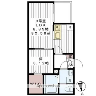 ボヌール南流山【2階】の間取り