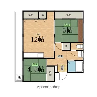 第二富士マンションA【404号室】の間取り