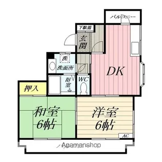 沖第3ハイツ【105号室】の間取り