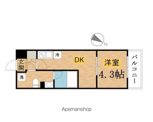 LIV CITY 八王子【2階】の間取り