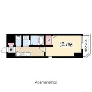 グランディア那古野【4階】の間取り