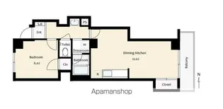 第一大津ビル【405号室】の間取り