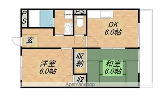 サニーガーデンⅡ【207号室】の間取り