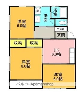 秀栄コーポ【202号室】の間取り