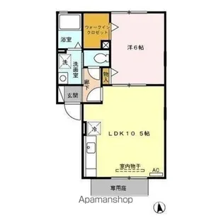 リヴェール【1階】の間取り