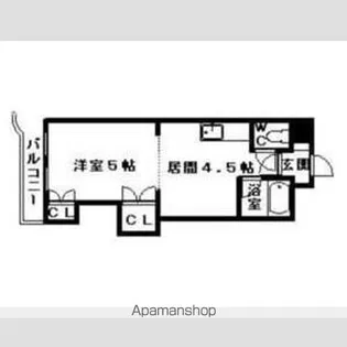 クレセント細川北25条【2階】の間取り
