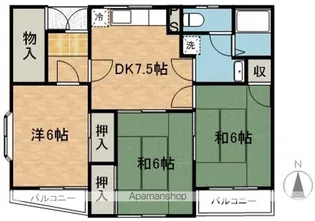 メゾン百瀬【202号室】の間取り