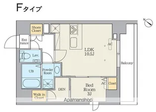 クレストコート江古田【3階】の間取り