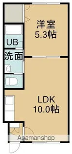 ピュアパレス函館Ⅱ【4階】の間取り