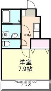 1Kの間取り画像