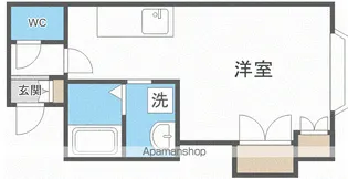 メゾンドEBA菊水【207号室】の間取り