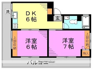 第八通南ビル【4階】の間取り
