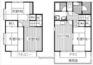 ハッピータウン5【1階】の間取り