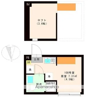 ハーモニーテラス東新町Ⅱ【1階】の間取り