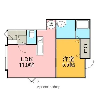 ティアラ【206号室】の間取り