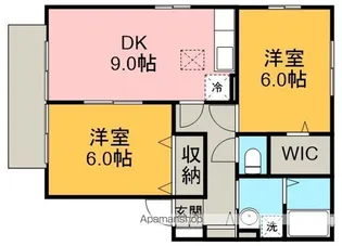 セーラム小仙波【1階】の間取り